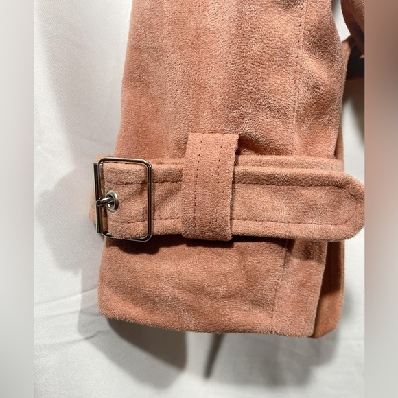 Le Lis Moto Jacket Womens Full Zip Suede Outerwear Size Small - Picture 7 of 11